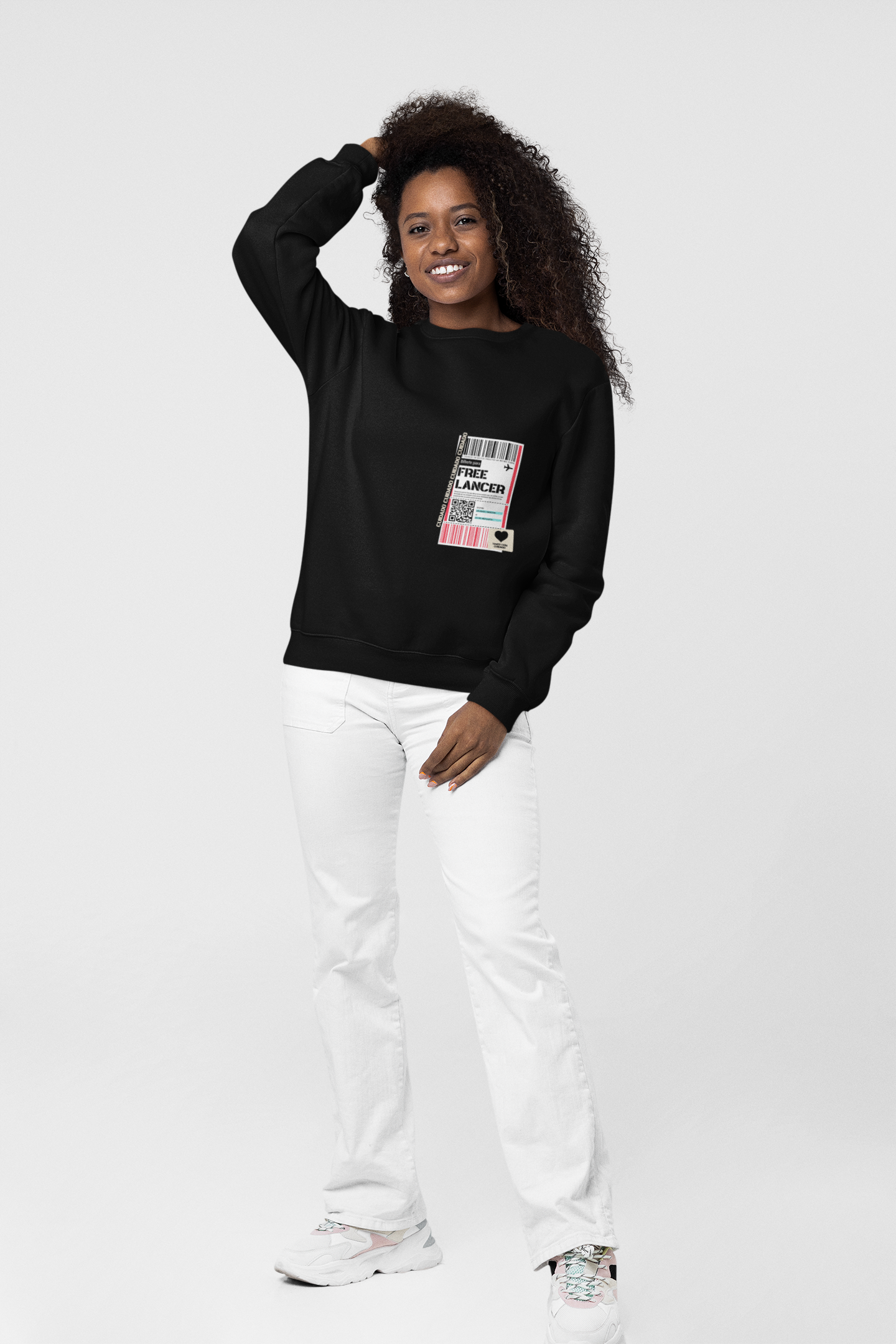 SWEATSHIRTS BLACK: INFLUENCER