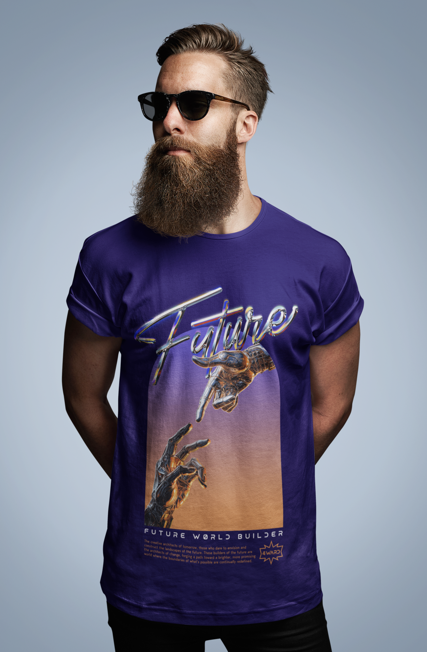 MEN'S T-SHIRT ROYAL BLUE: FUTURE