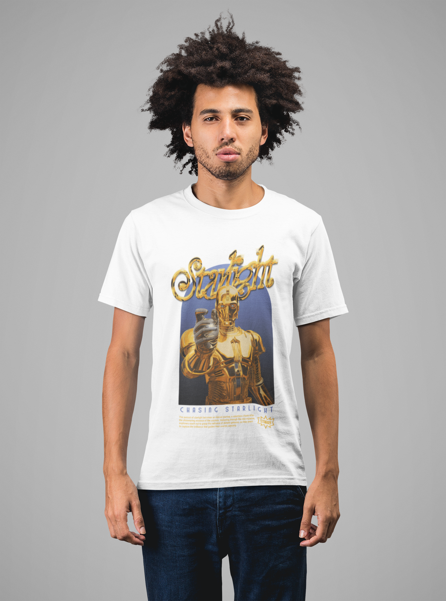 MEN'S T-SHIRT WHITE: STRAIGHT