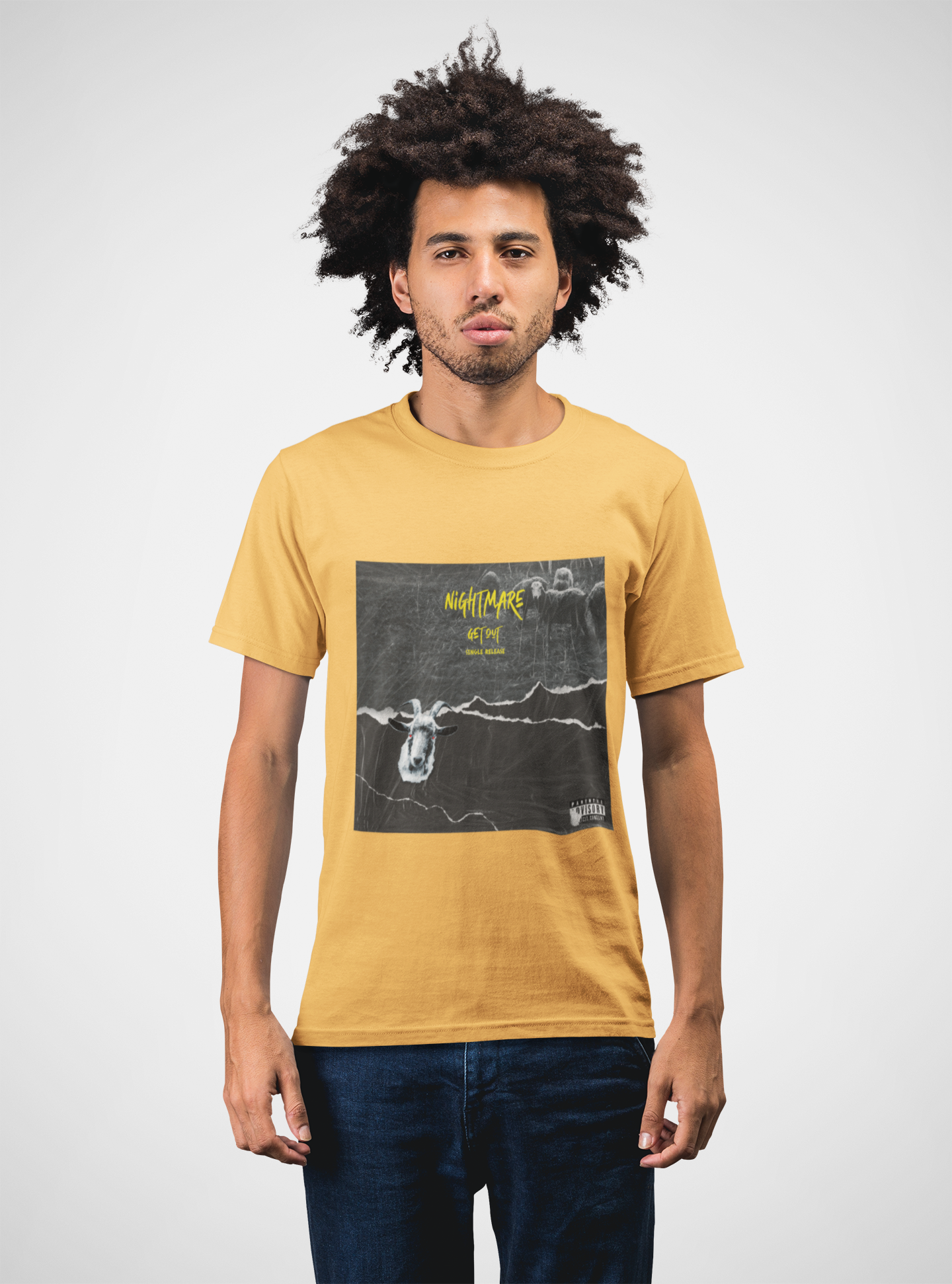 MEN'S T-SHIRT YELLOW: NIGHTMARE