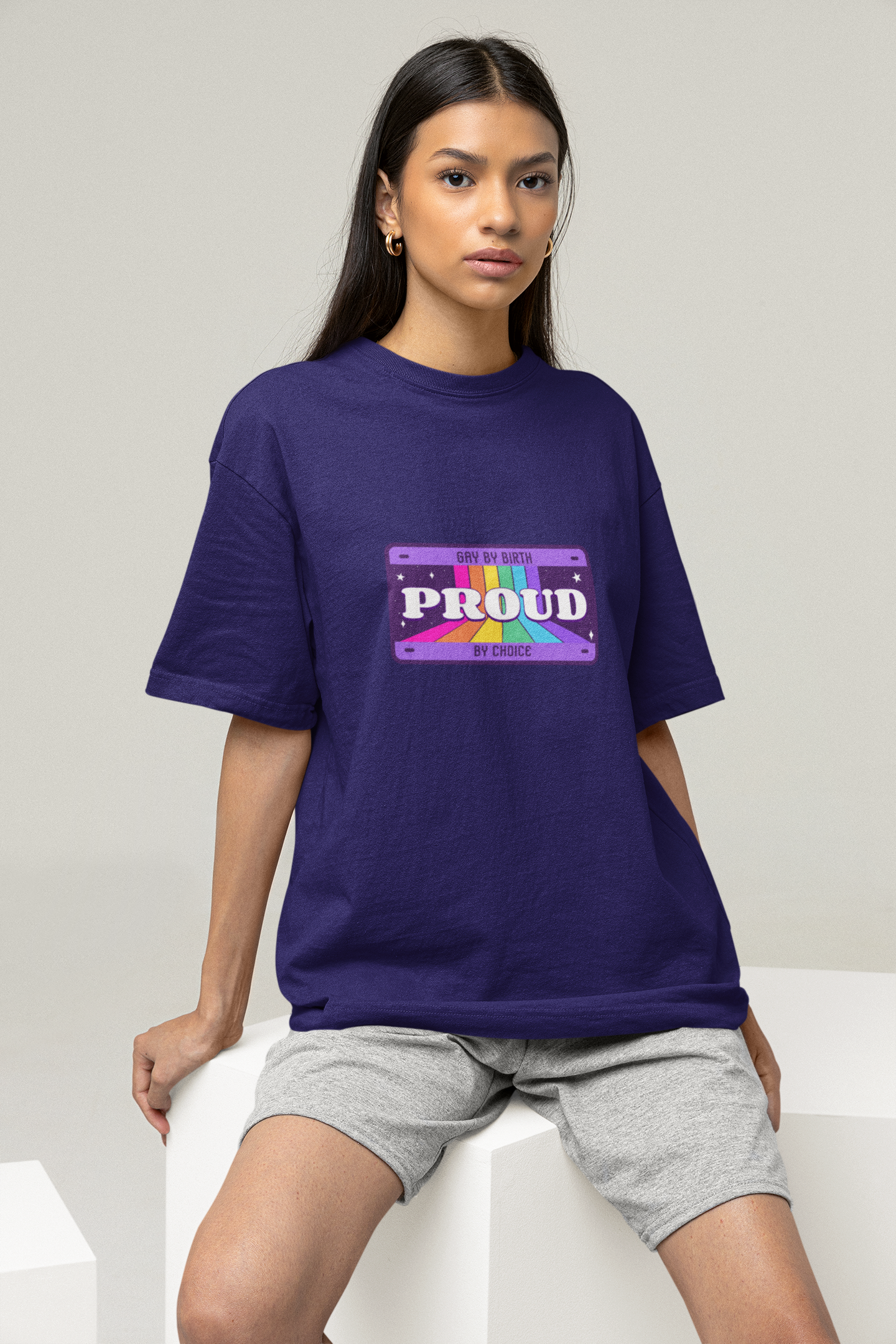 OVERSIZED TSHIRTS PURPLE: PROUD