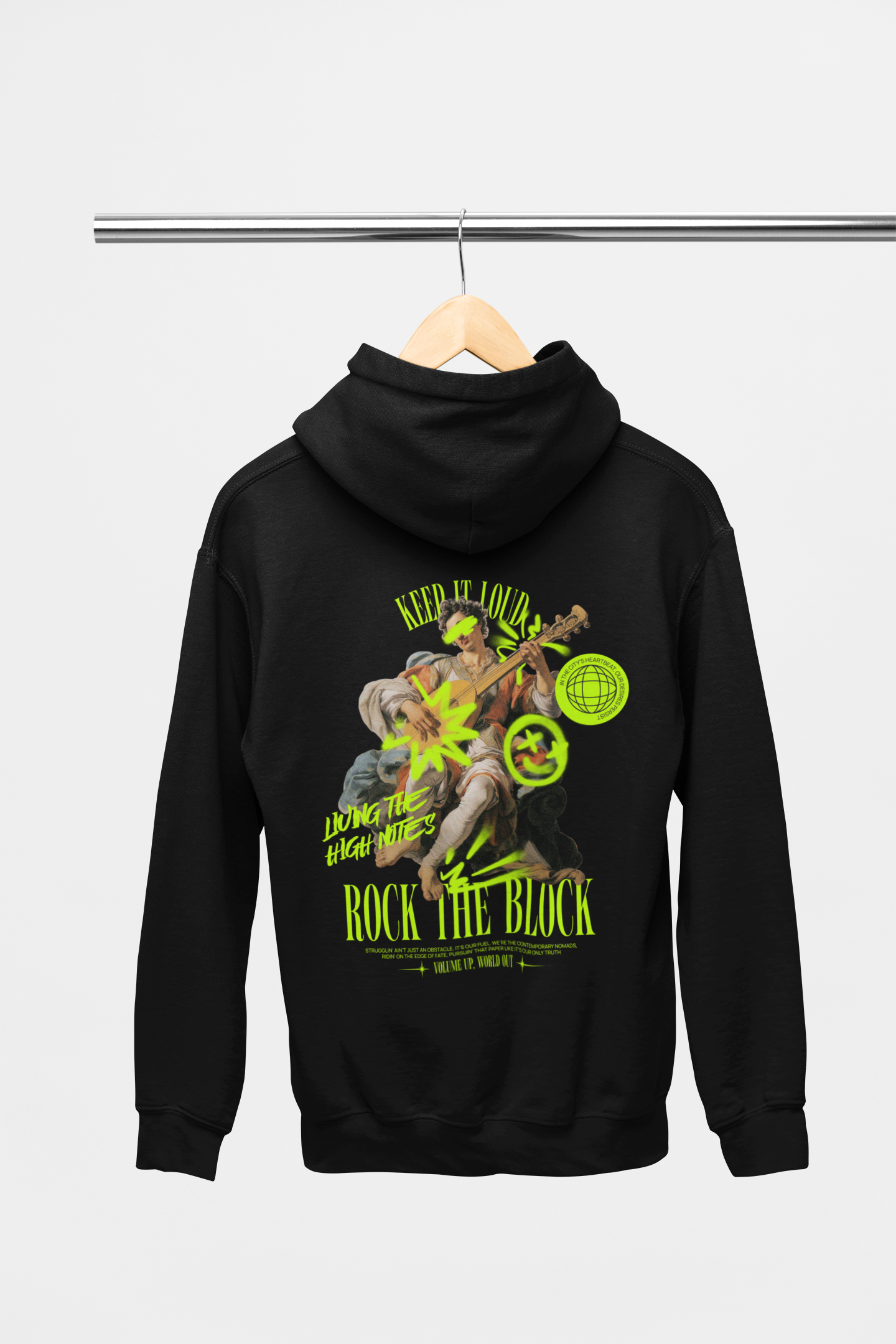 HOODIE BLACK: LUNG THE HIGH NOTE