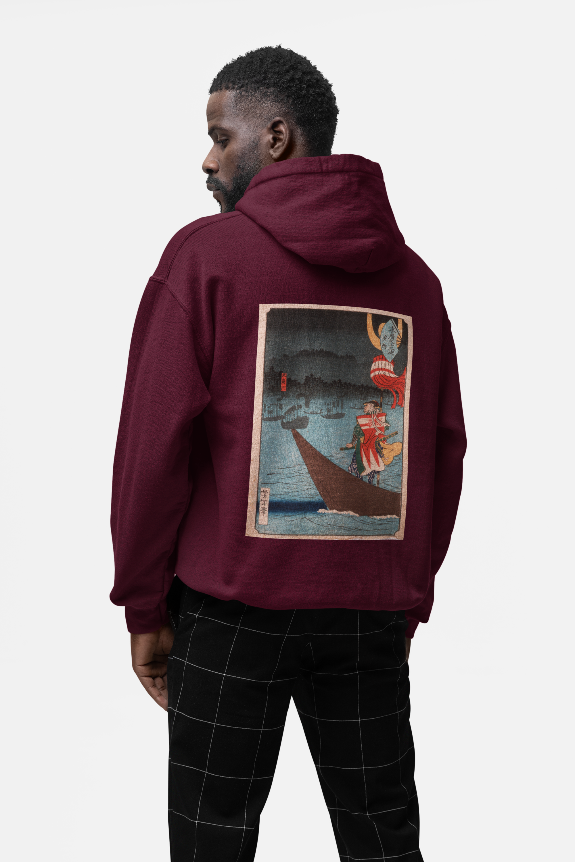 STICHED OVERSIZED : JAPANESE BOAT MAROON