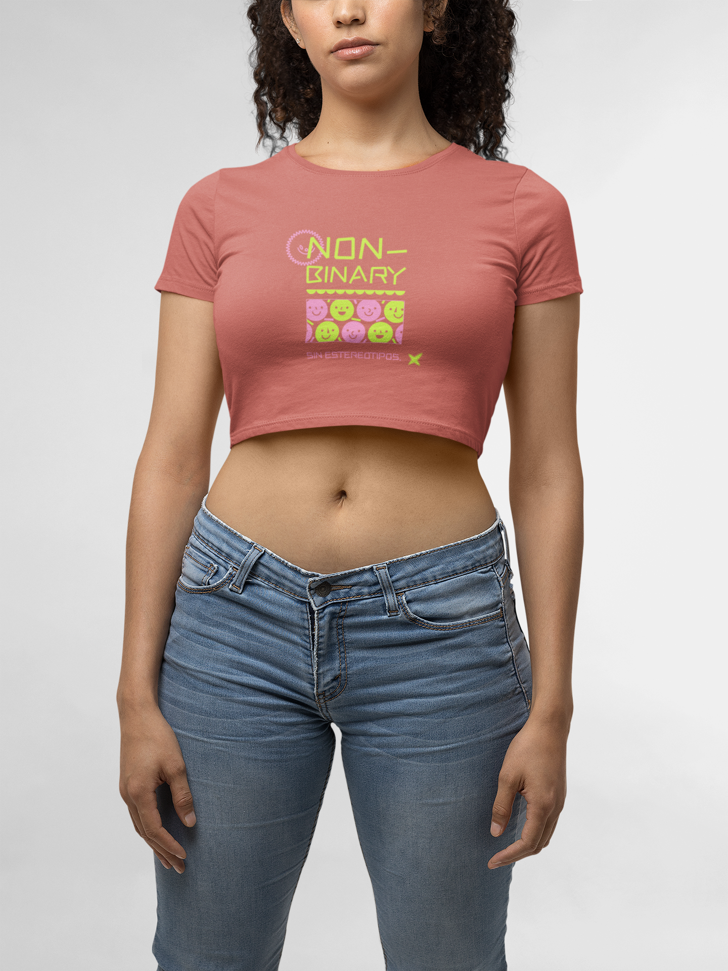 CROP TOP ORANGE: NON BINARY