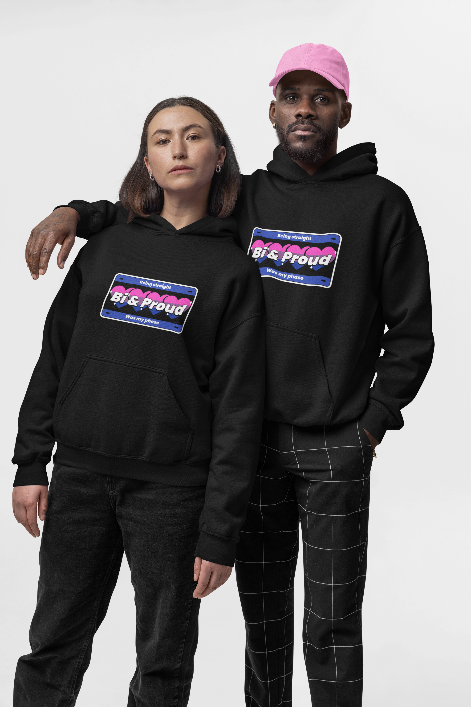 HOODIE BLACK: BI & PROUD