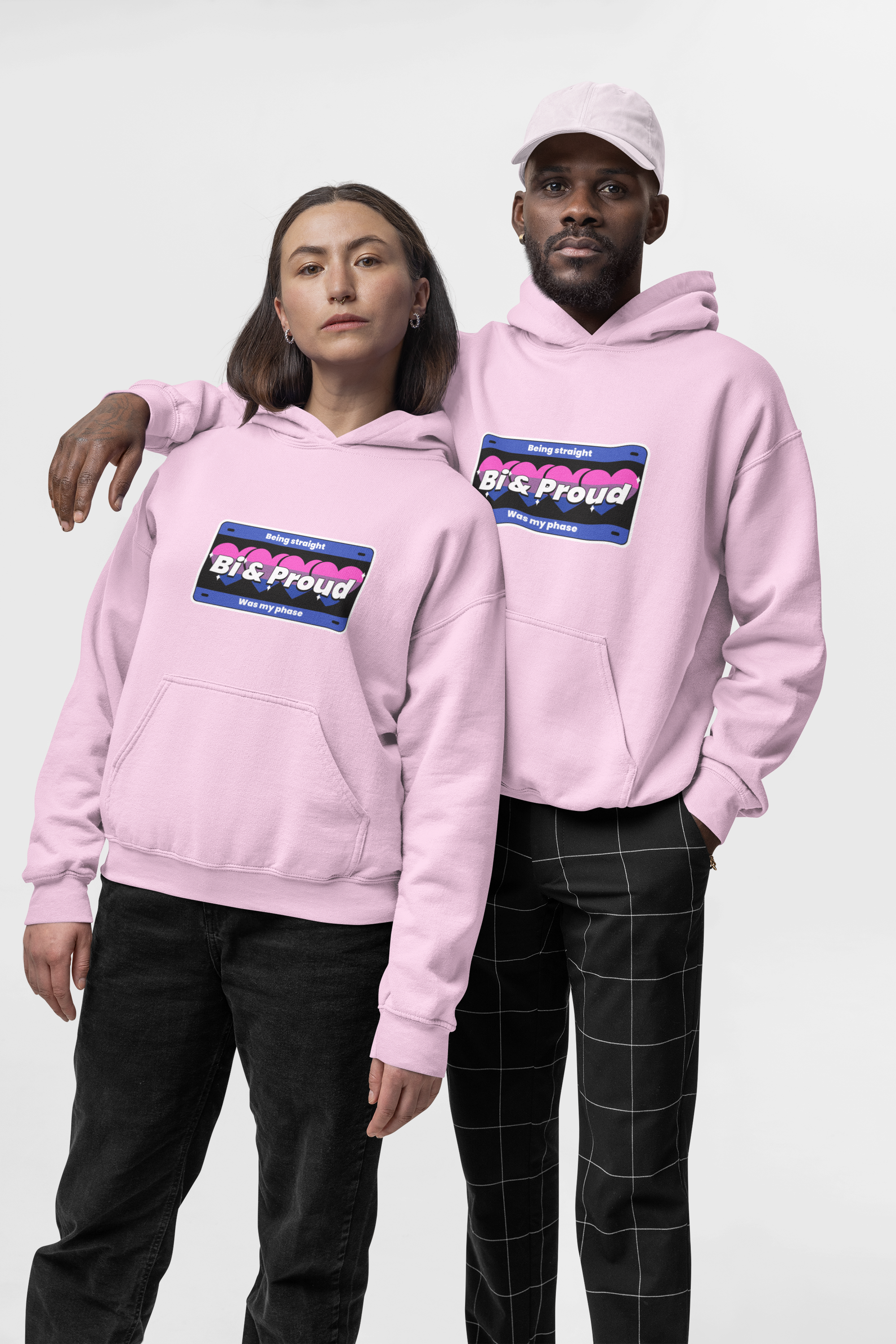 HOODIE PINK: BI & PROUD