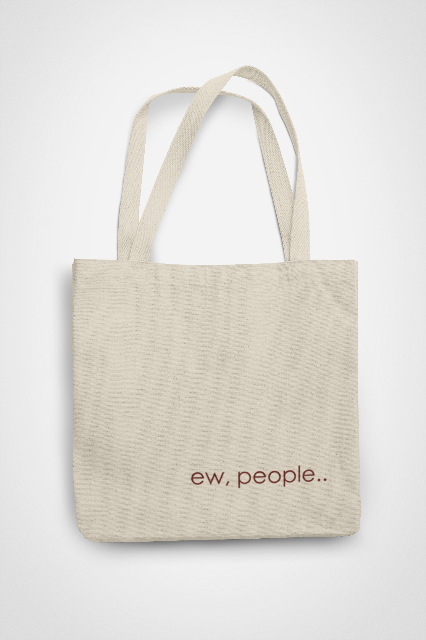 Zipped Tote Bag - People