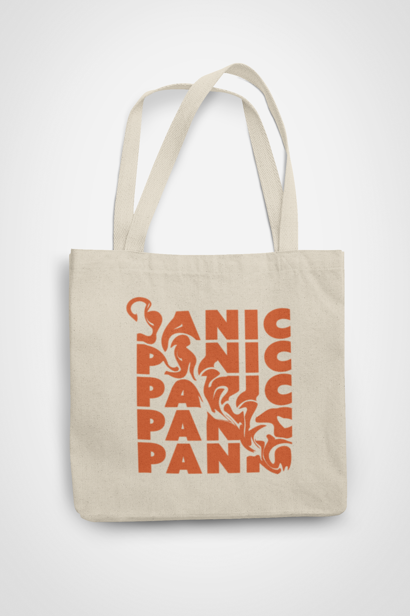 Zipped Tote Bag -Panic