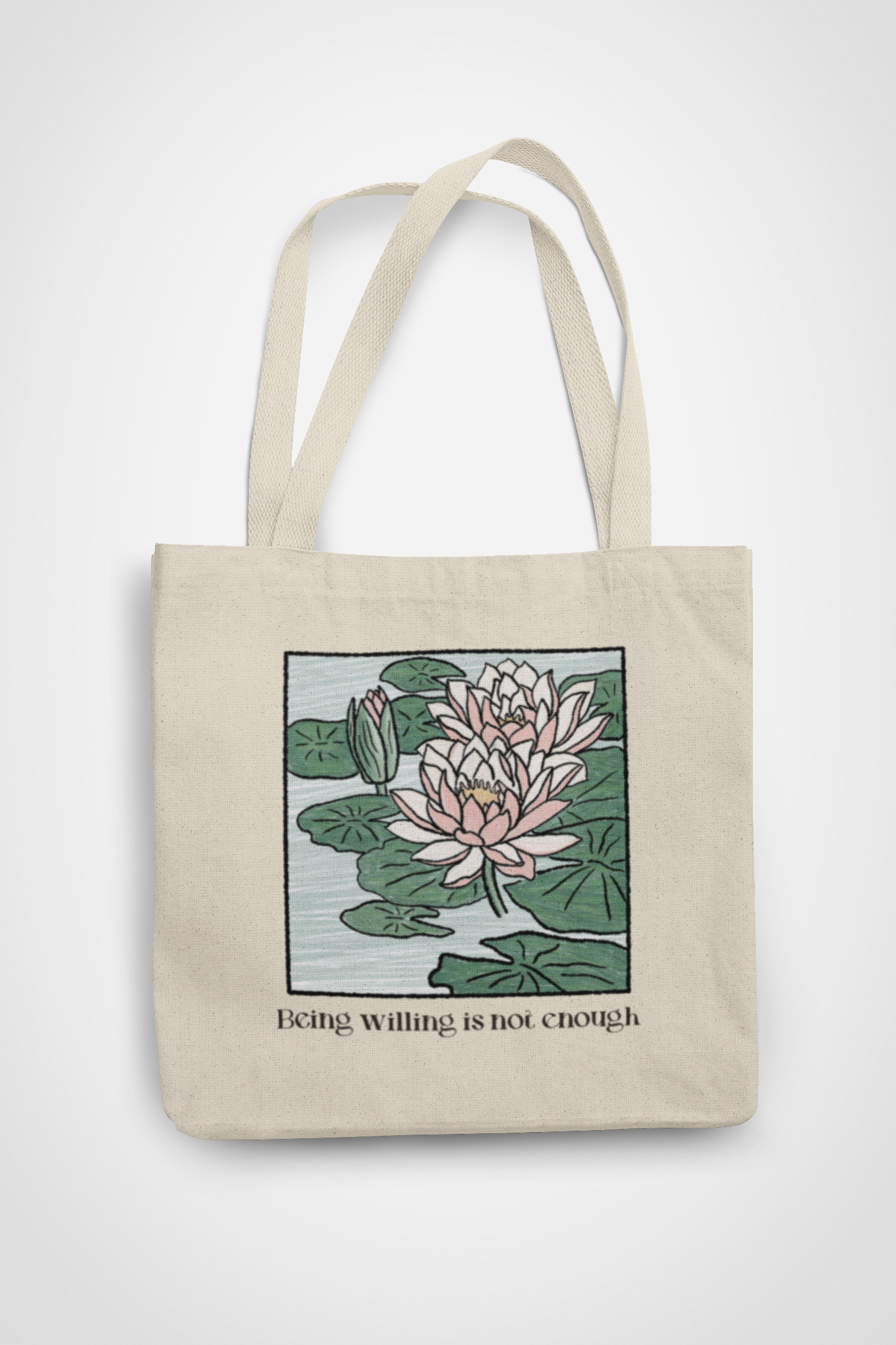 Zipped Tote Bag - Being Willing