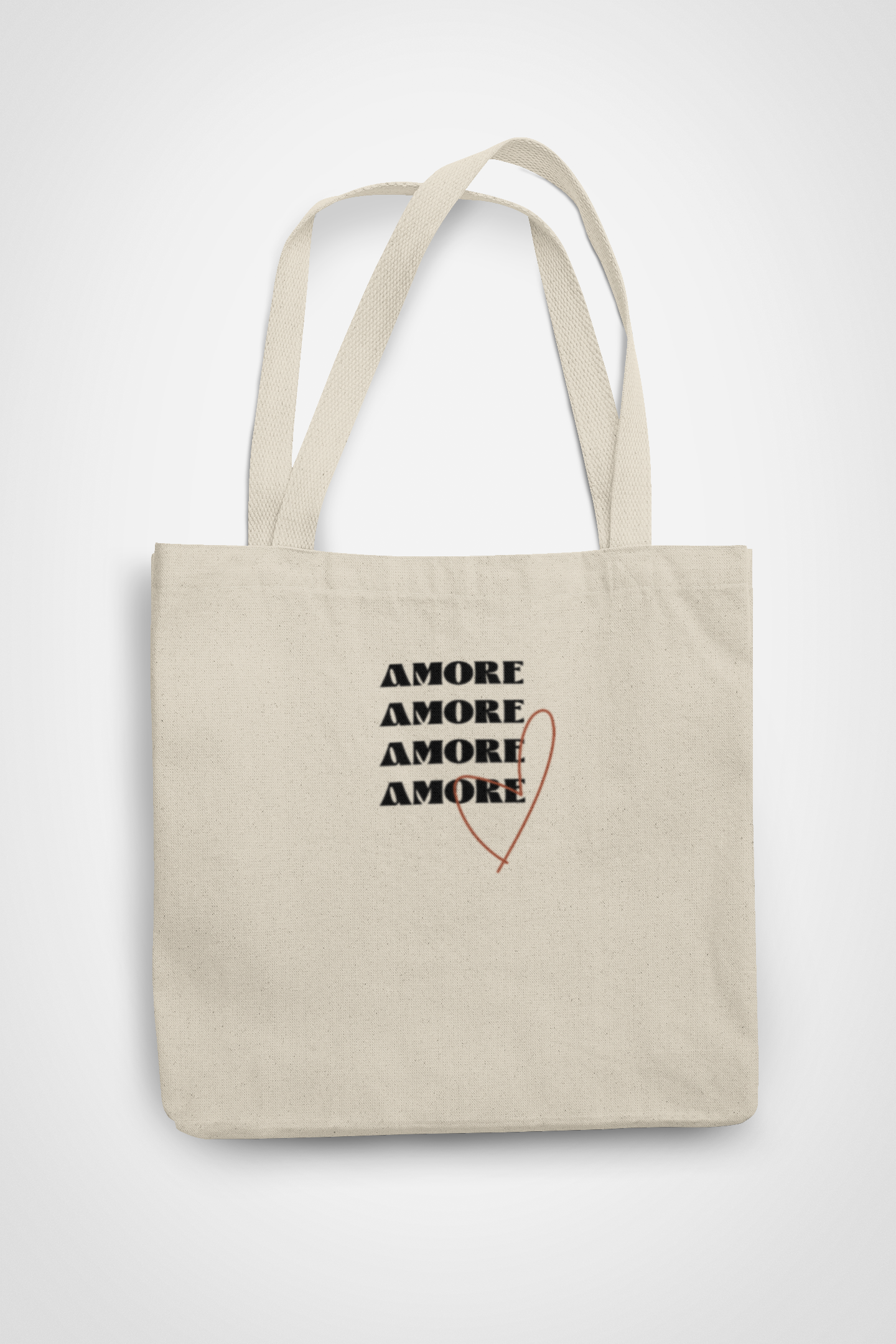 Zipped Tote Bag - Amore