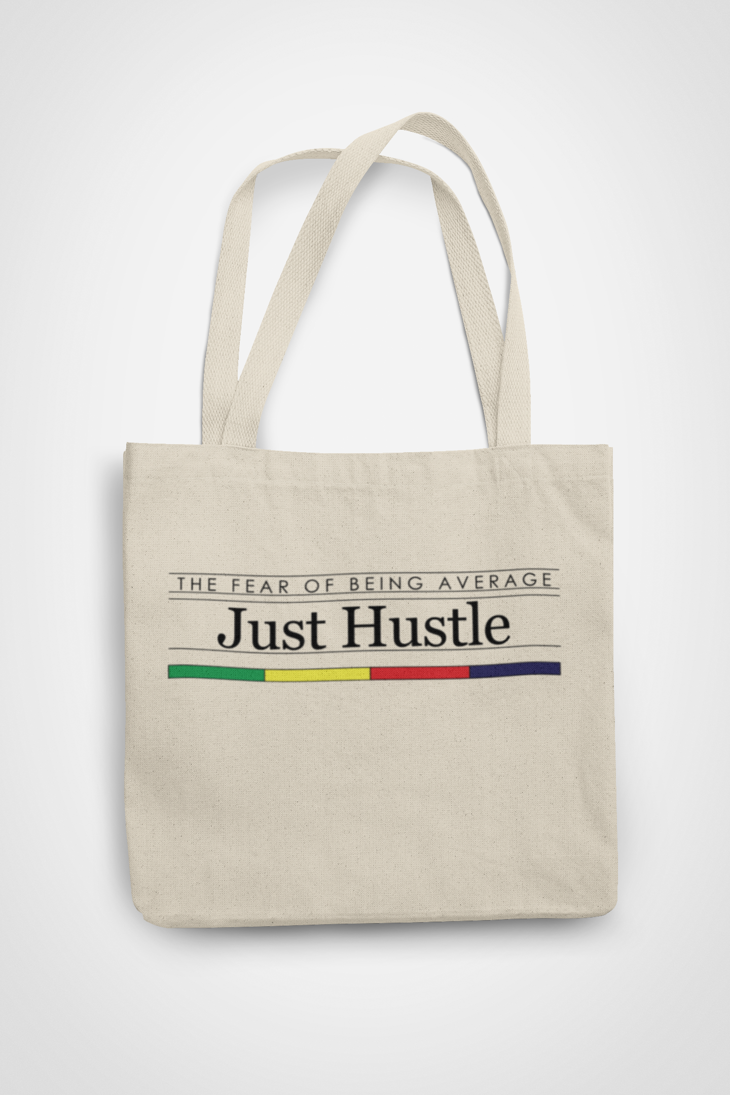 Zipped Tote Bag - Just hustle