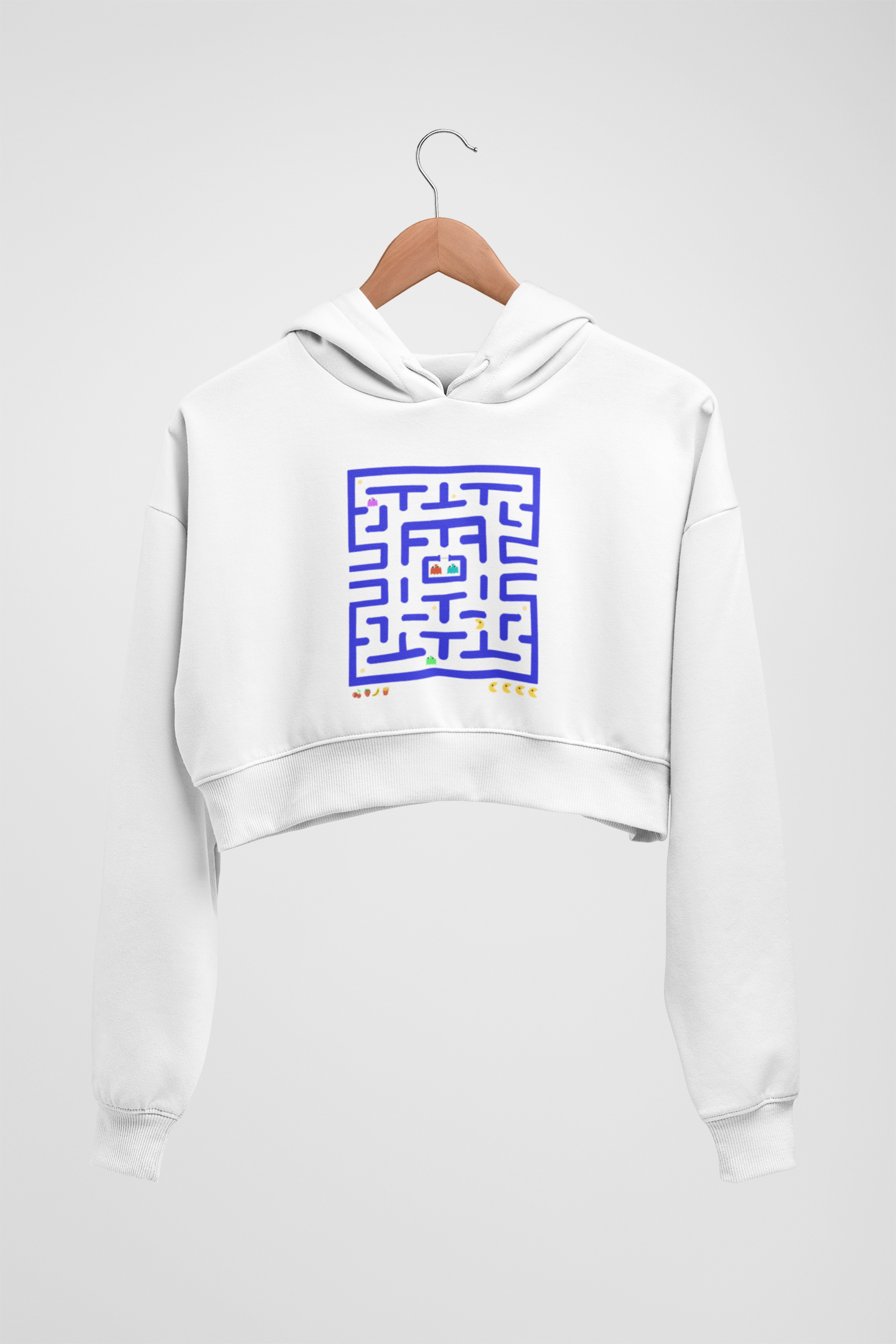 CROP HOODIES WHITE x MAZE