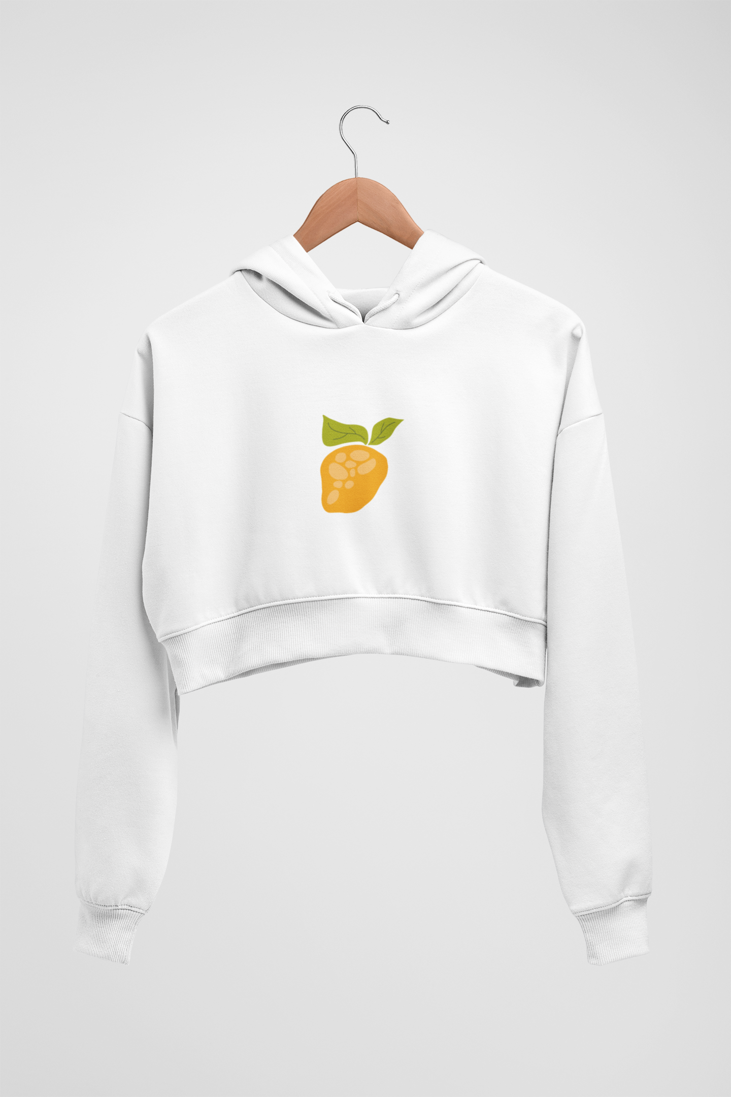 CROP HOODIES WHITE x MANGO