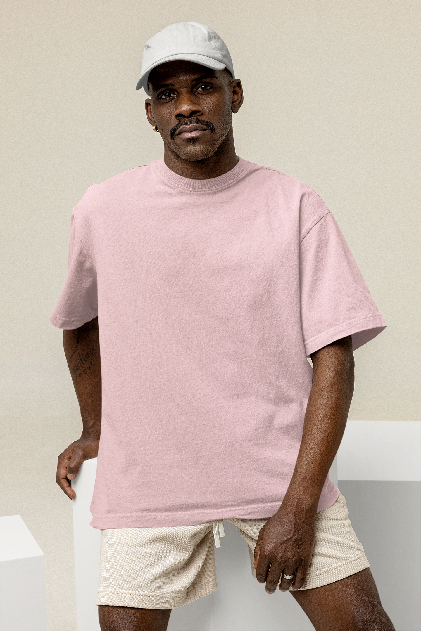 OVERSIZED TSHIRTS LIGHT PINK: SOLIDS