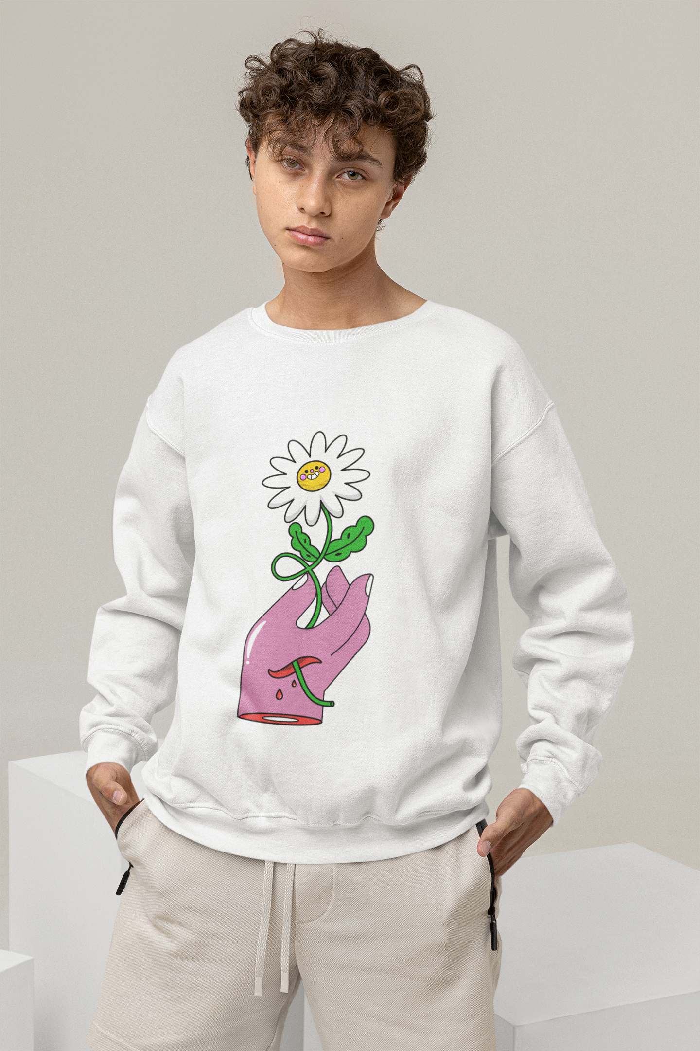 SWEATSHIRTS WHITE: FOLWER