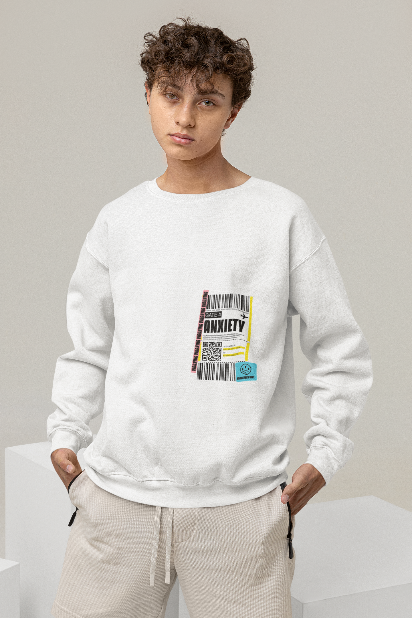 SWEATSHIRTS WHITE: ANXIETY