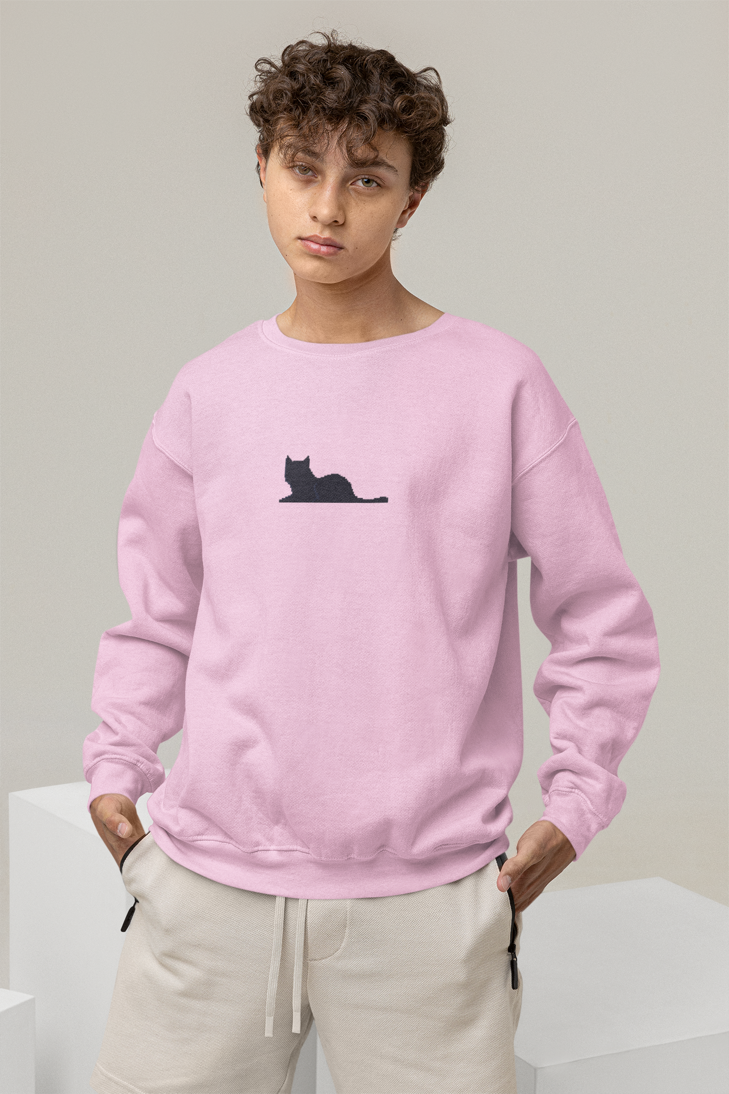 SWEATSHIRTS PINK: CAT