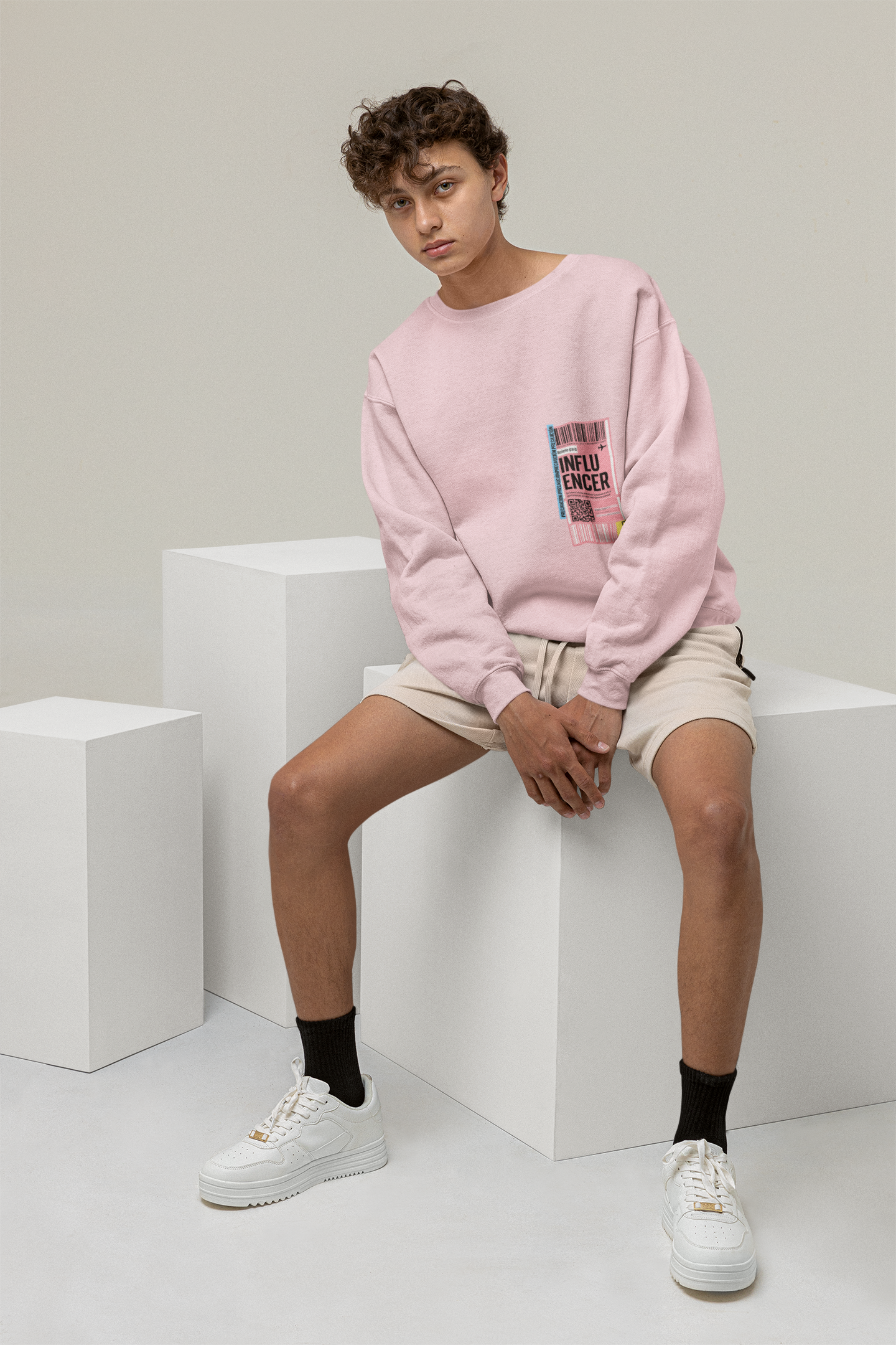 SWEATSHIRTS PINK: INFLUENCER