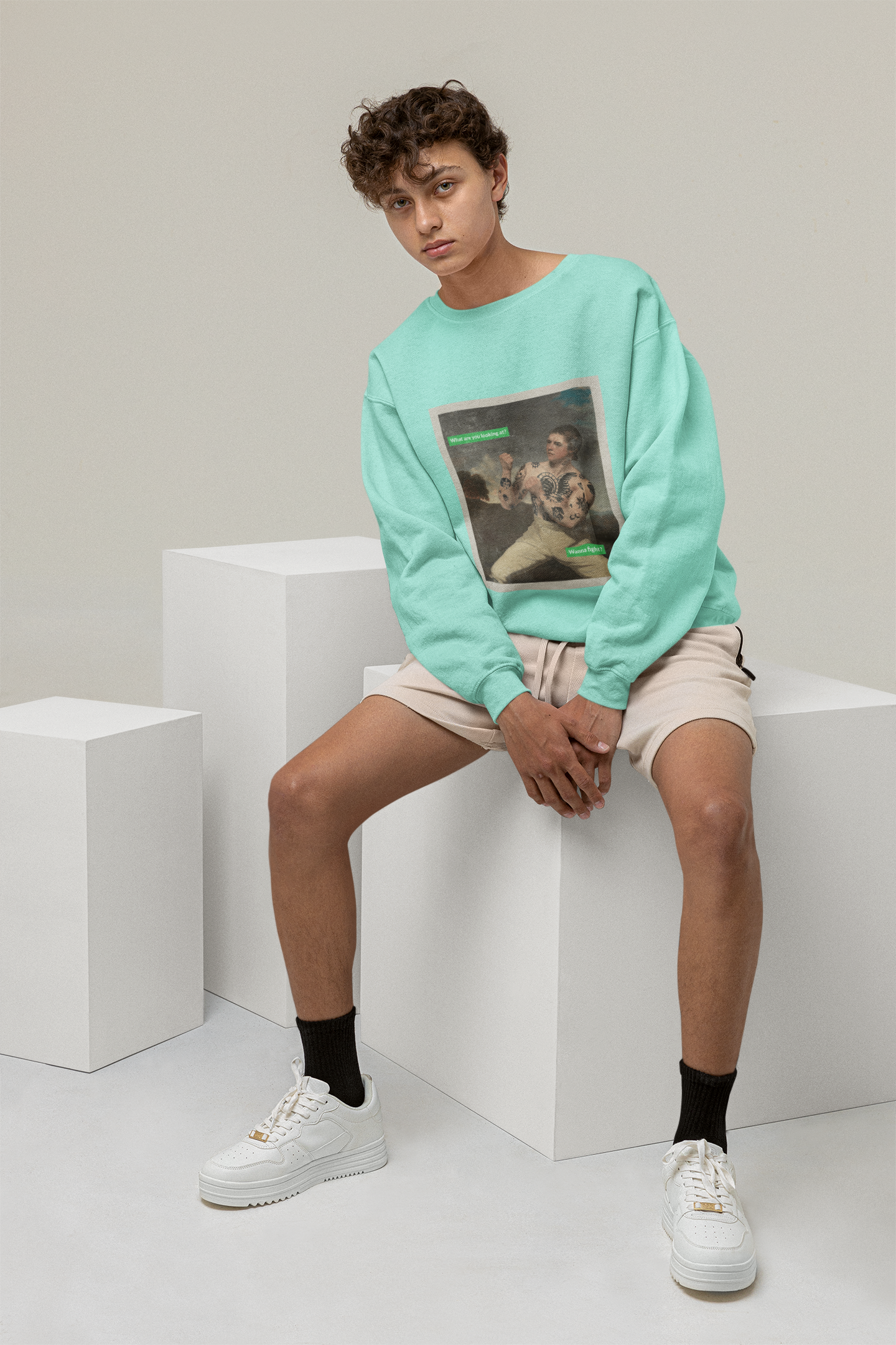 SWEATSHIRTS MINT : LOOKNG AT