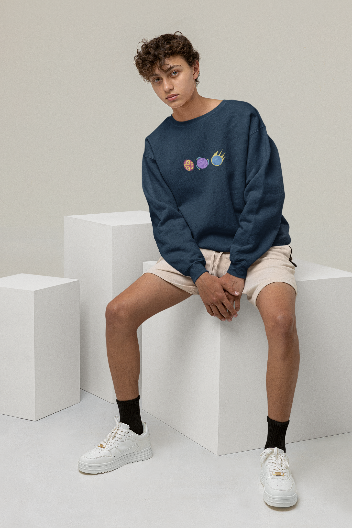 SWEATSHIRTS NAVY BLUE : COMET