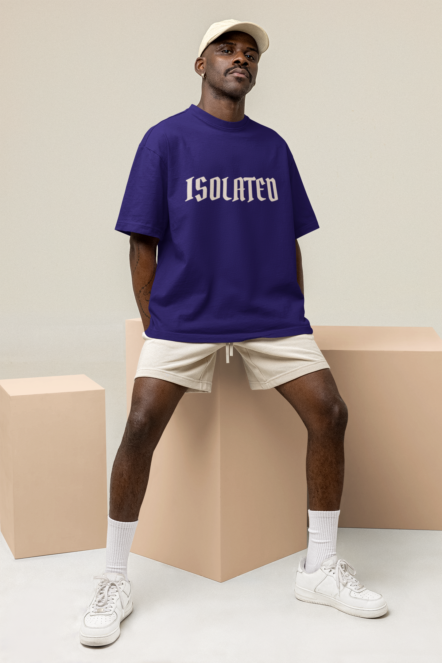 OVERSIZED TSHIRTS ROYAL BLUE: ISOLATED