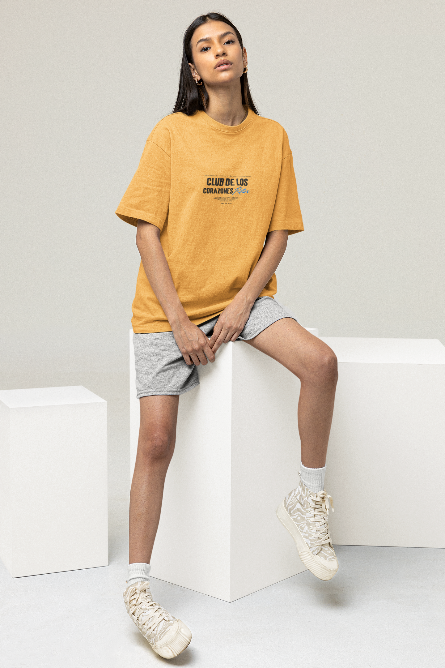 OVERSIZED TSHIRTS YELLOW: CLUB DE LOS