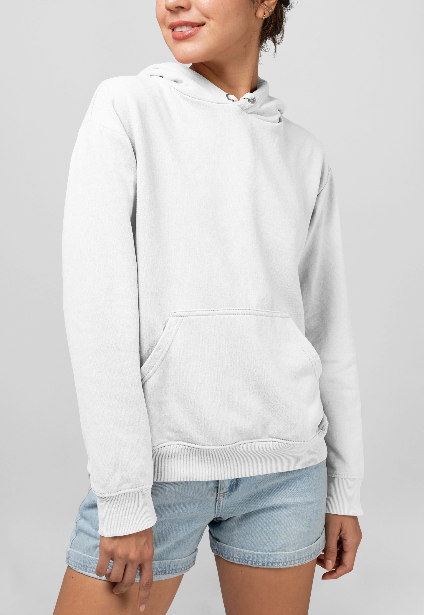 HOODIE WHITE: SOLIDS