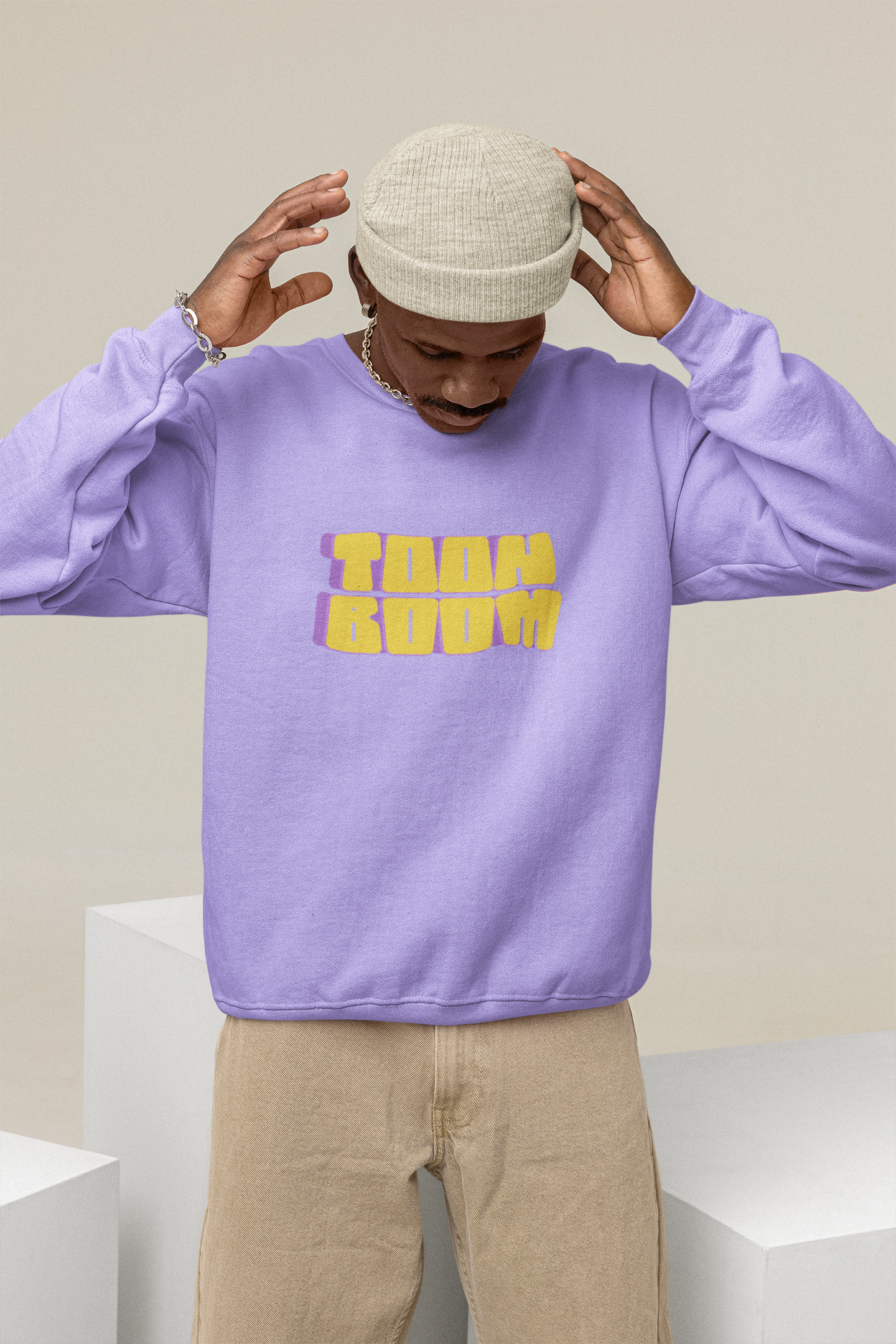 SWEATSHIRTS LAVENDER: BAD GUY