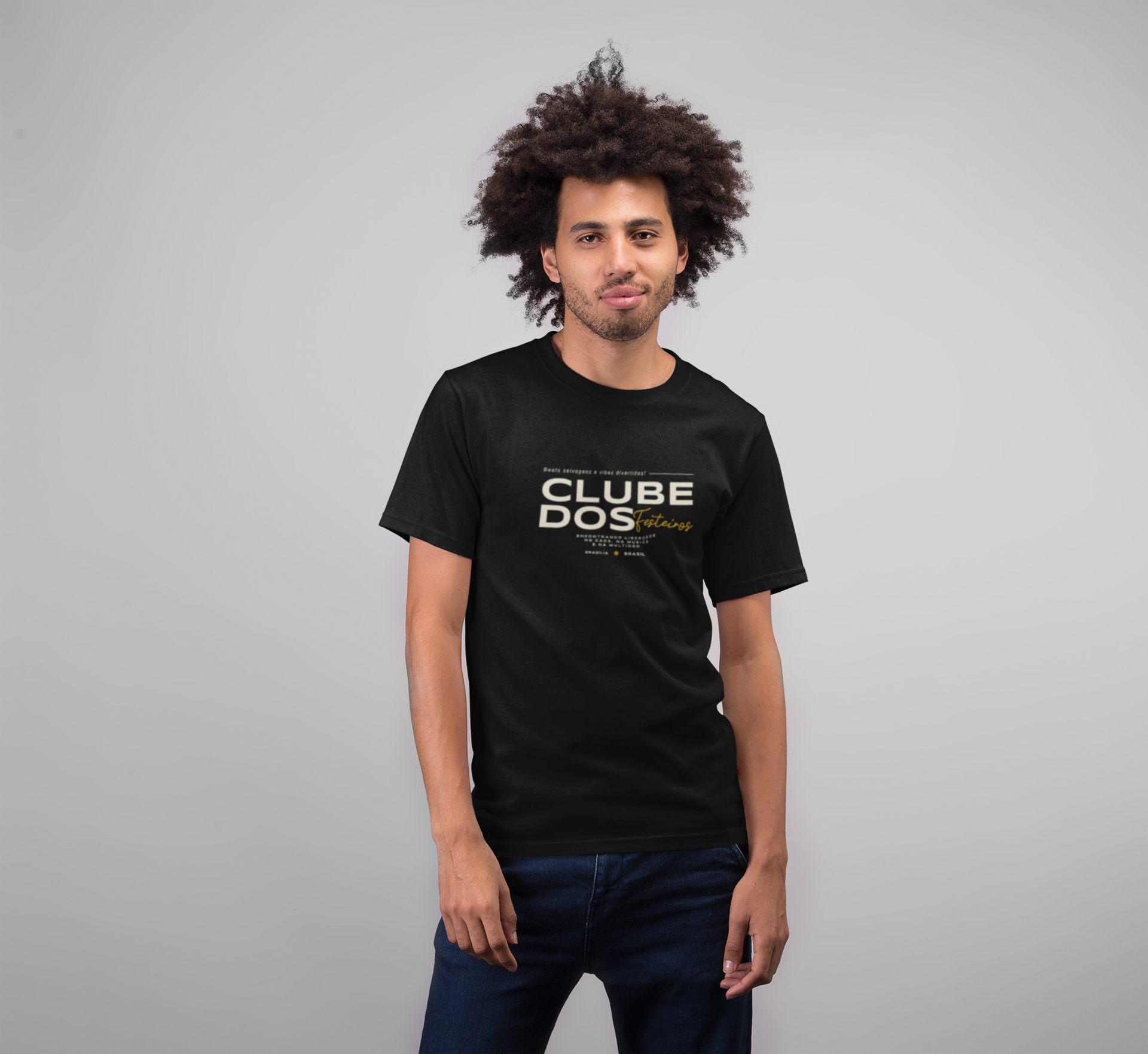 MEN'S T-SHIRT BLACK: CLUB DOS