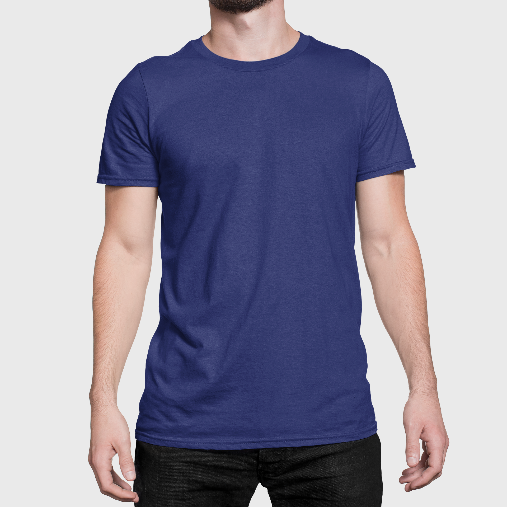 MEN'S T-SHIRT ROYAL BLUE: SOLIDS