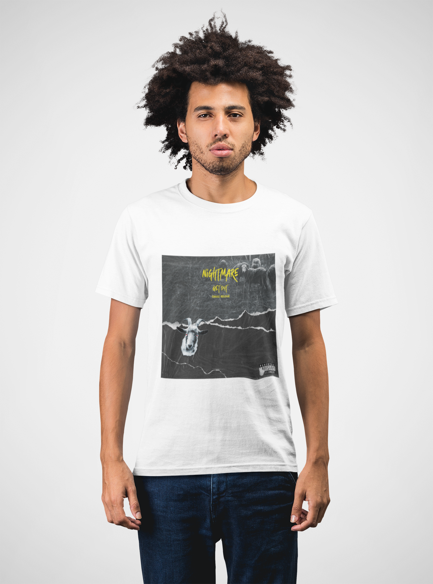 MEN'S T-SHIRT WHITE: NIGHTMARE