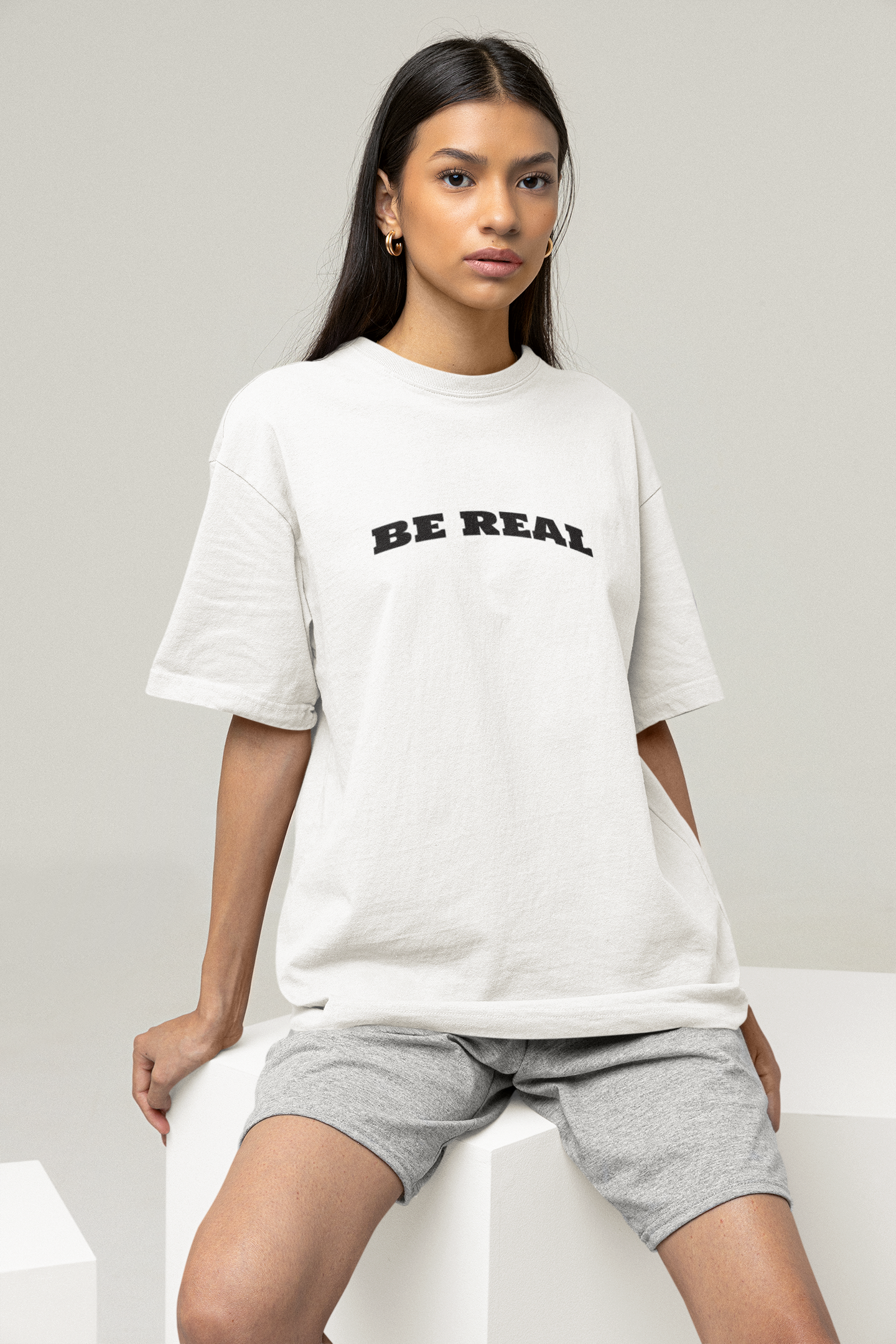 OVERSIZED TSHIRTS WHITE: STAY TRUE